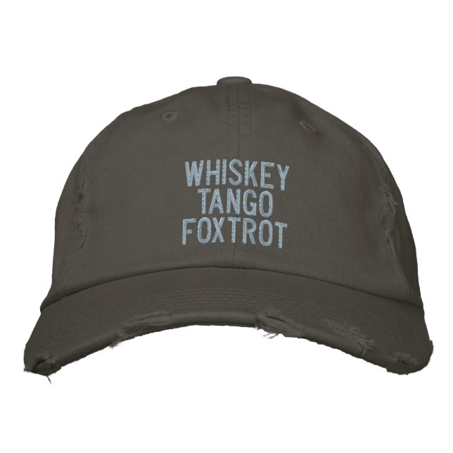 Gorra piloto de Whiskey Tango Foxtrot (Anverso)