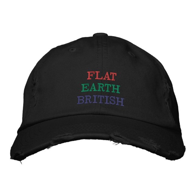 Gorra plano bordado de Británicos de la tierra (Anverso)