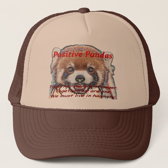 Gorra positivo del camionero de las pandas de DJ (Anverso)
