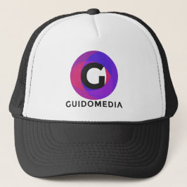 Gorra púrpura del camionero de los medios de Guido