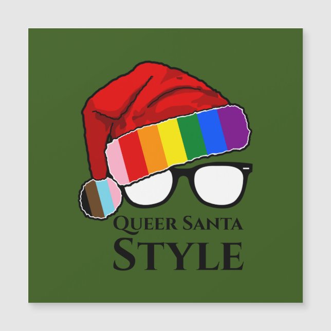 Gorra Queer Santa Style y Gafas de sol Magnet (Anverso)