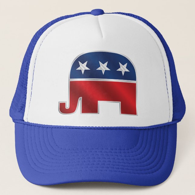 Gorra republicano del camionero del elefante (Anverso)