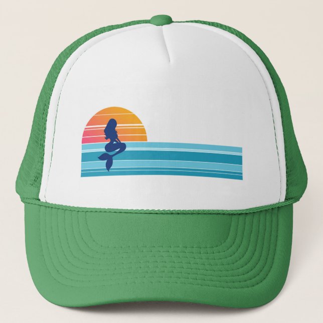 Gorra retro del camionero de la sirena (Anverso)