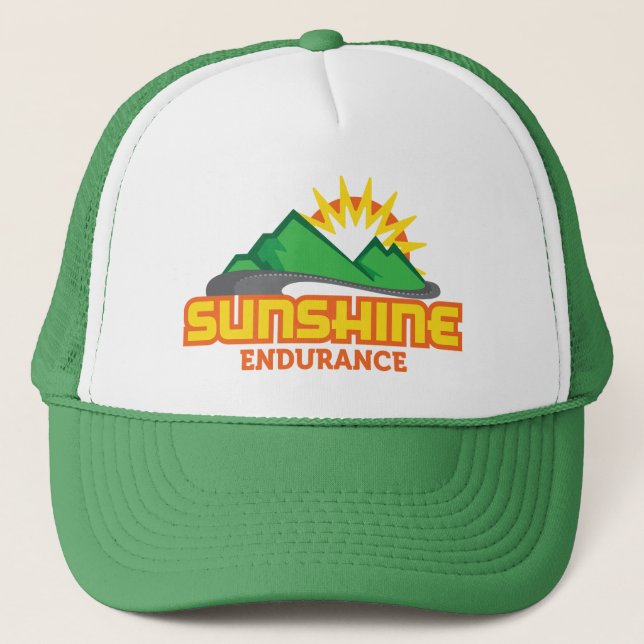 Gorra retro del camionero del logotipo del verde (Anverso)