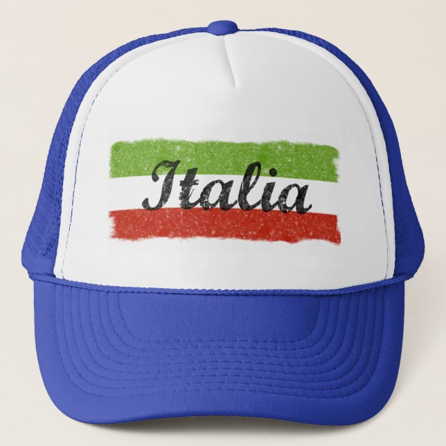 Gorra retro Italia del camionero de Italia (Anverso)