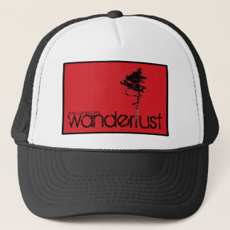 Gorra rojo del camionero de la caja