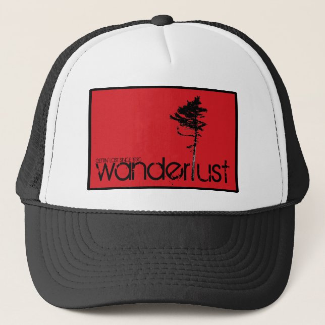 Gorra rojo del camionero de la caja (Anverso)