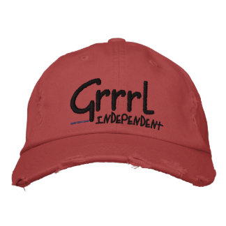 Gorra rojo del perfil bajo de Grrrl