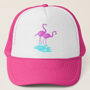 Gorra rosado de los flamencos
