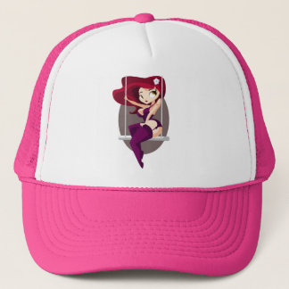 Gorra rosado del camionero de Jasinda