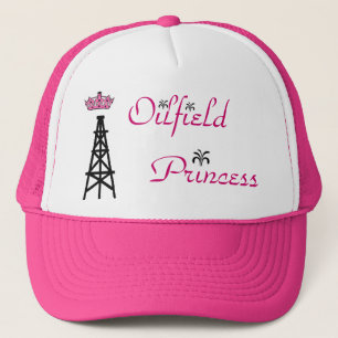 Gorra rosado del camionero de la princesa del
