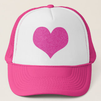 Gorra rosado del camionero del purpurina