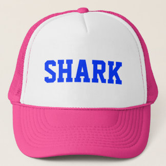 Gorra rosado del camionero del tiburón