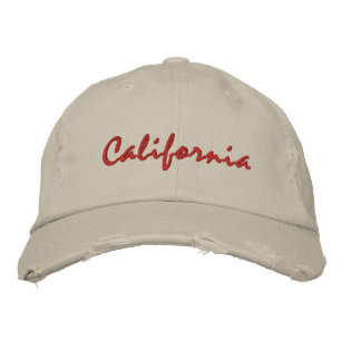 Gorra rudo de texto simple de California