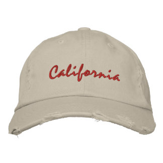 Gorra rudo de texto simple de California