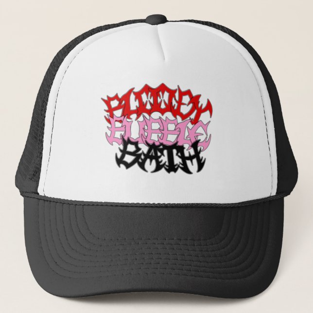 Gorra sangriento del camionero del baño de (Anverso)