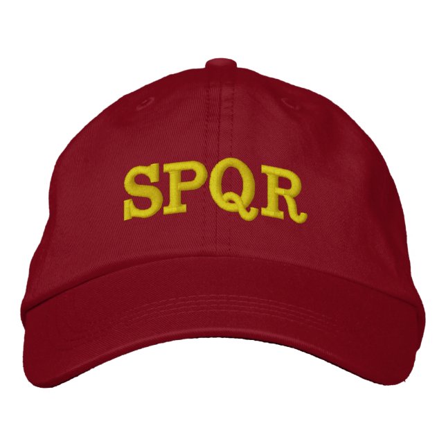 gorra "SPQR" (Anverso)
