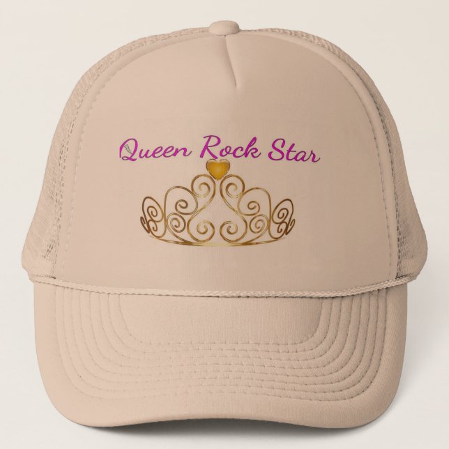 Gorra subió Rockstar del oro de la reina (Anverso)