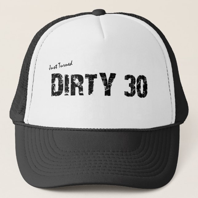 Gorra sucio del camionero de 30 cumpleaños (Anverso)