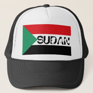 Gorra sudanés del recuerdo de la bandera de Sudán