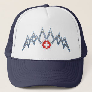 Gorra suizo de las montañas