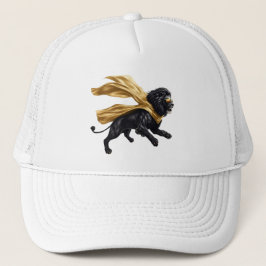 Gorra superhéroe de león negro