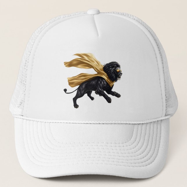 Gorra superhéroe de león negro (Anverso)