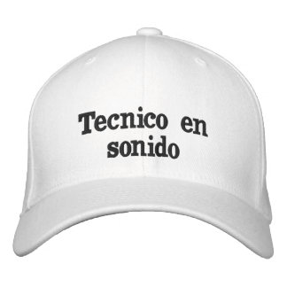 Gorra técnico en sonido