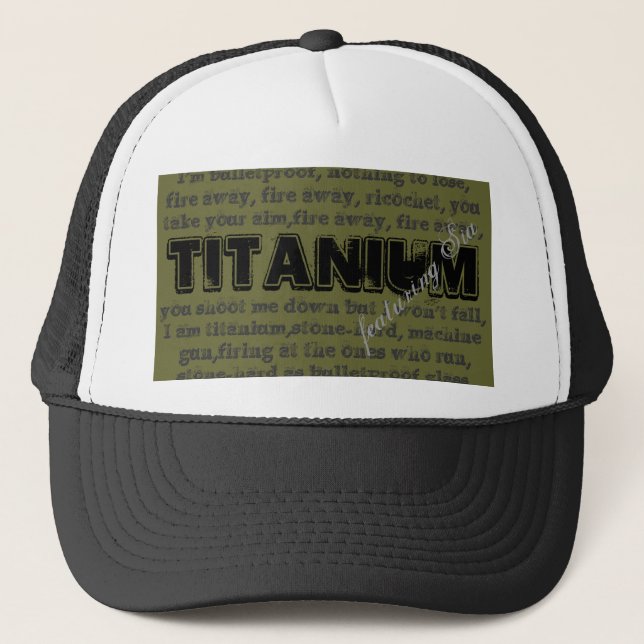 Gorra Titanium del camionero de la canción con el (Anverso)