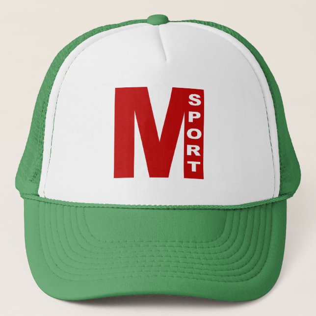 Gorra Trucker blanco/verde MILANO DEPORTE (Anverso)