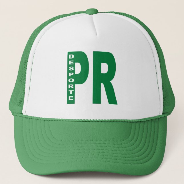 Gorra Trucker blanco/verde PARANÁ DESPORTE   BR (Anverso)