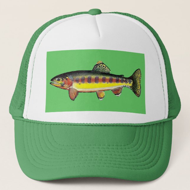 Gorra Trucker “Manzana golden Trout " (Anverso)