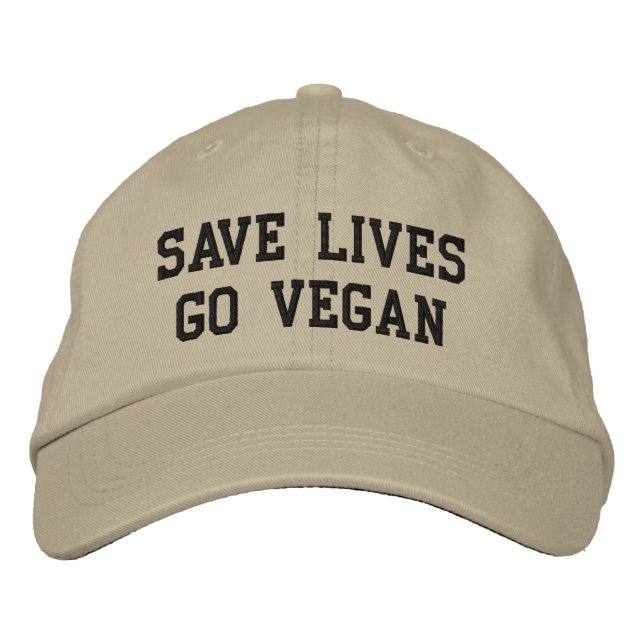 Gorra Vegan Baseball (texto negro) (Anverso)