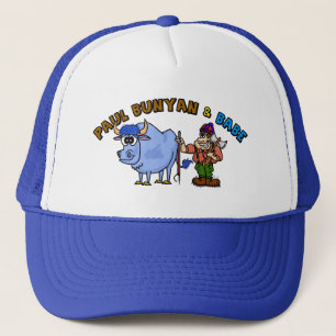 Gorra Ver del camionero de Paul Bunyan y del bebé.