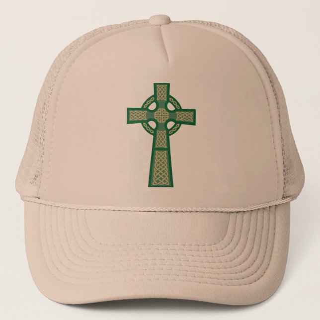 Gorra verde de la cruz céltica (Anverso)
