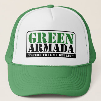 Gorra verde del camionero de la armada