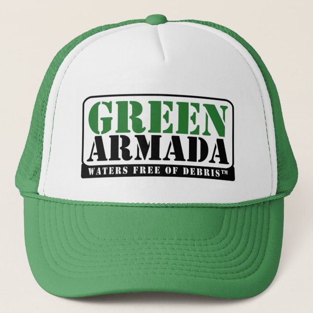 Gorra verde del camionero de la armada (Anverso)