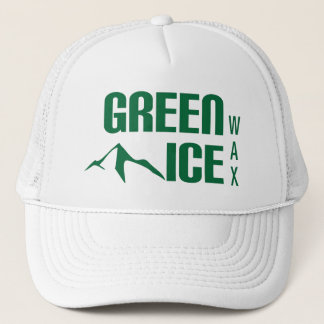 Gorra verde del camionero de la cera del hielo