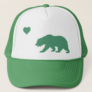 Gorra verde del camionero del amor de California