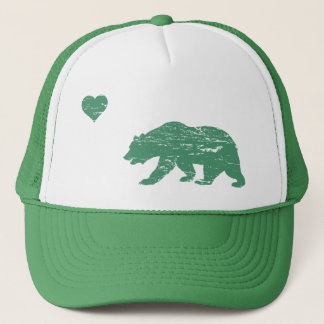 Gorra verde del camionero del amor de California