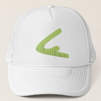 Gorra verde del camionero del logotipo