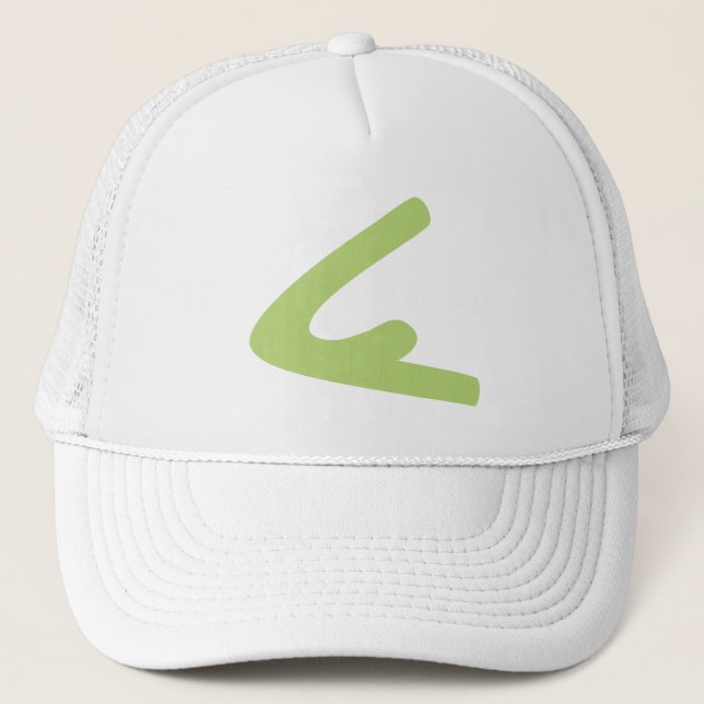 Gorra verde del camionero del logotipo (Anverso)