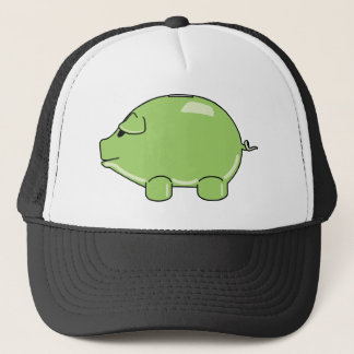 Gorra verde del cerdo