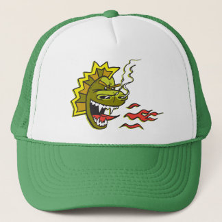 Gorra verde grande del camionero de Smokie