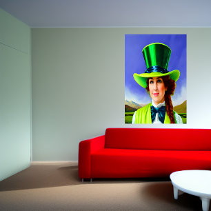 Gorra verde grande del Día de San Patricio   Arte 