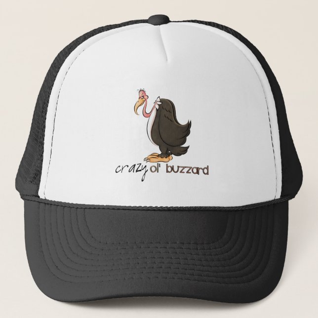 Gorra viejo loco del dibujo animado del halcón (Anverso)