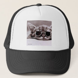 Gorra vivo del camionero del gato más fresco