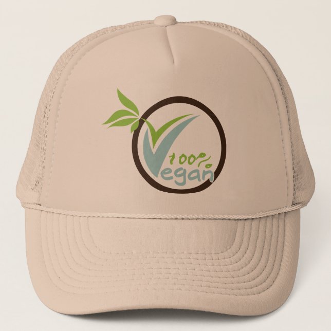 Gorras 100% del vegano (Anverso)