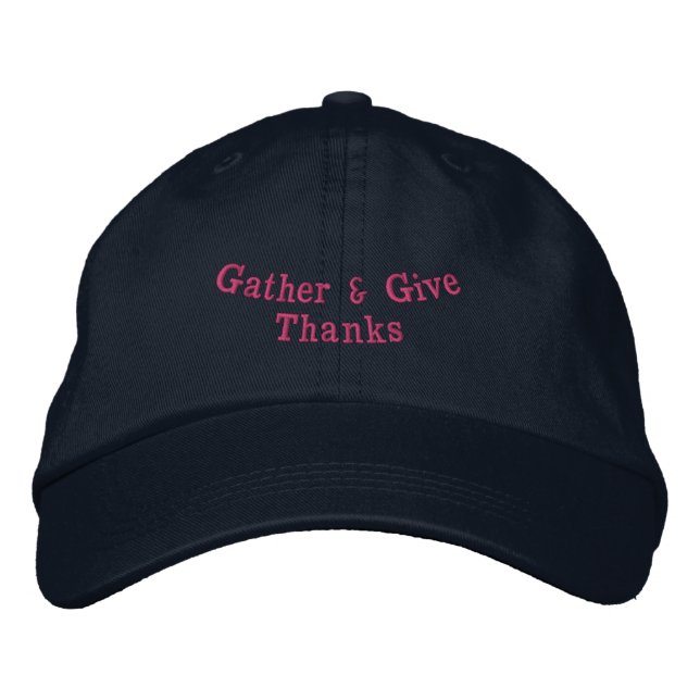 Gorras Ajustables de Navy Impresas con Recoger y D (Anverso)