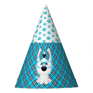 Gorras azules de la fiesta de cumpleaños de la